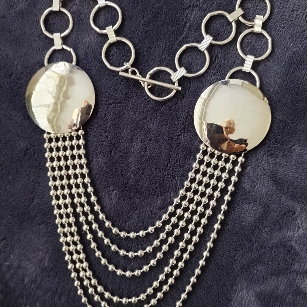 Elegant Vintage Silver Chain Necklace